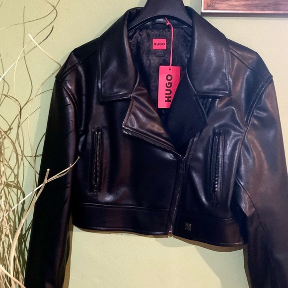Hugo Boss Women Leather Jacket - Picture 2 of 4